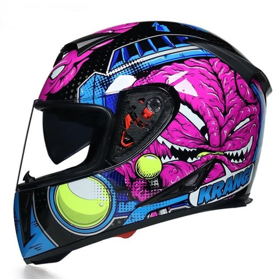 Motorcycle Full Face Helmet Motorcycle Racing Double Mirror Helmet