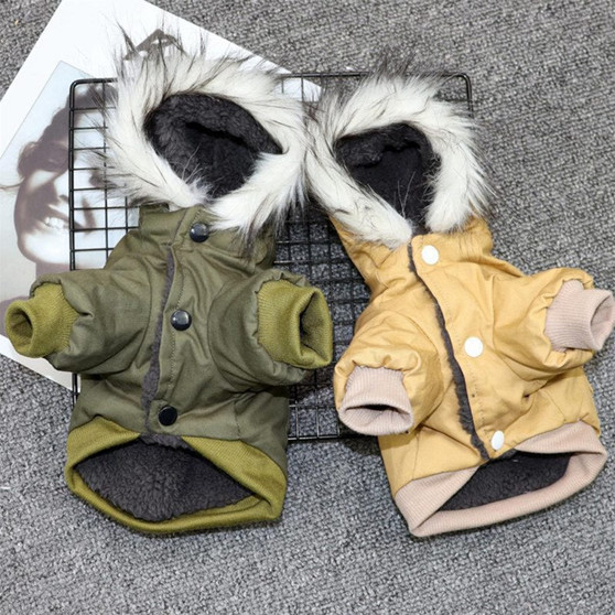 Fleece and Cotton Lining Extra Warm Dog Jacket