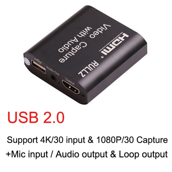 HD 1080P 4K HDMI Video Capture Card HDMI To USB 2.0 3.0 Video Capture Board Game Record Live Streaming Broadcast Local Loop Out