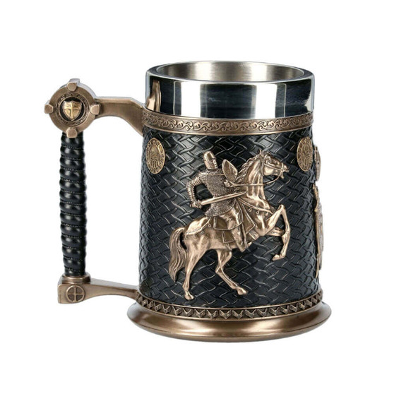 Knight Tankard Resin Beer Mug