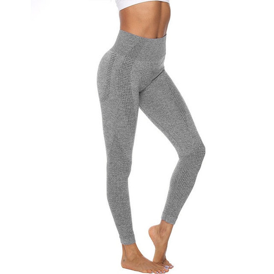 High Waist Seamless Leggings - Women  Elastic Trousers