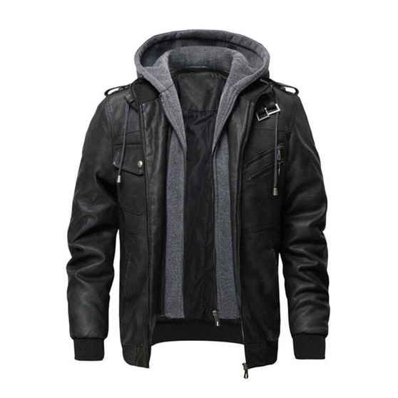 Men's Leather Jackets Autumn Men Coats Casual Motorcycle PU