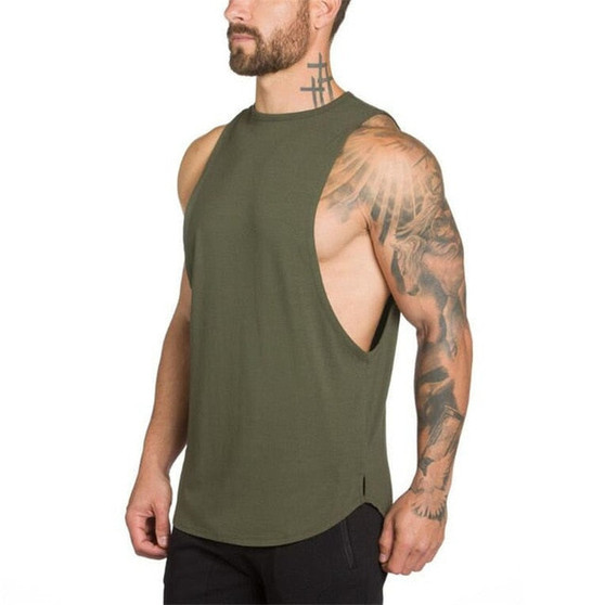 Tank Top Men Fitness Singlet Sleeveless Shirt