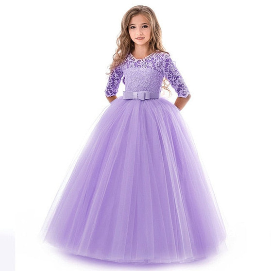 Children Elegant Evening Party Princess Dress For Flower Girls