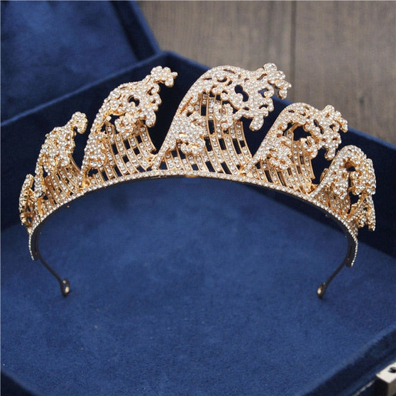 Fashion Rhinestone Tiaras and Crowns for Royal Queen Flower Headbands Bridal Wedding Crown Hair Jewelry