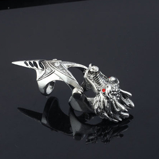 Vintage Style Dragon Knuckle Ring for Men and Women.