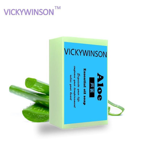 Aloe Vera Handmade Soap Skin Whitening Soap Blackhead Remover Acne Treatment Face Wash Hair Care Bath Skin Care