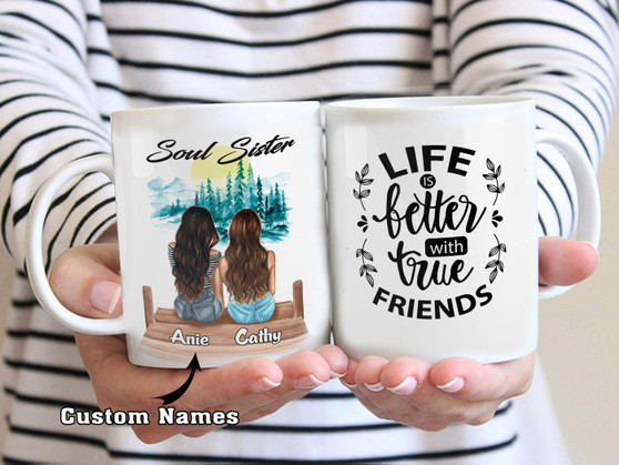 Life is better with true friends Mug