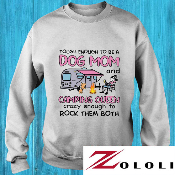 A Girl Loved Dogs And Camping Shirt
