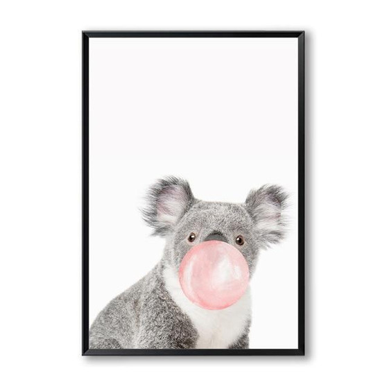 Bubblegum Chewing Animals Wall Art