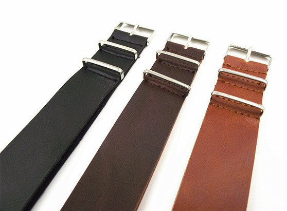 Synthetic leather nato straps