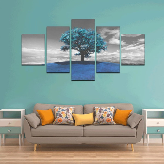 Tree on the Hill - Canvas Wall Art
