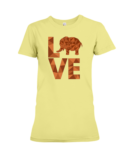 Elephant Love T-Shirt - Orange
