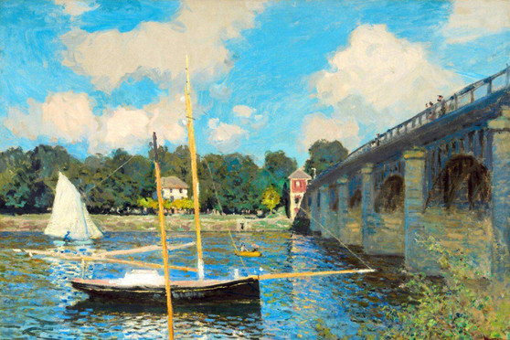 The Bridge at Argenteuil by Claude Monet Diamond Painting