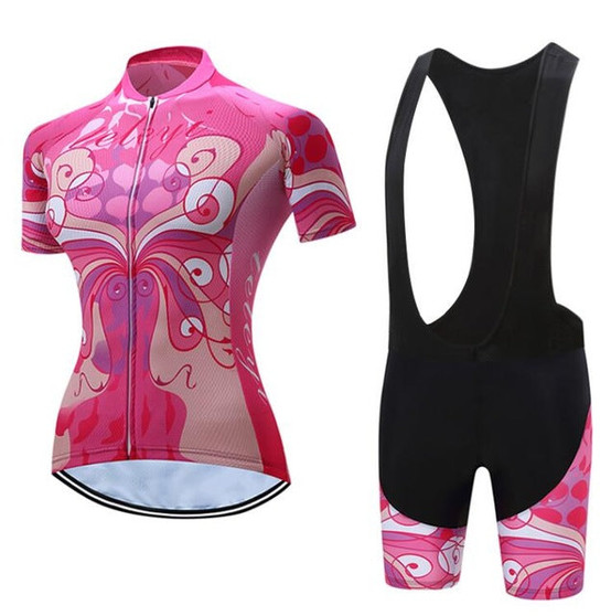 Women's Cycling Clothing Short Sleeve Jersey and Padded Cycling Shorts Sets