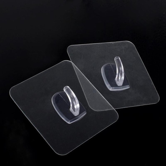 Transparent Strong Self Adhesive Door Wall Hangers Hooks