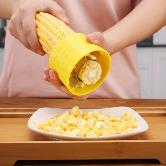 Yellow Corn Plane Peeler Cob Thresher Kitchen Gadgets