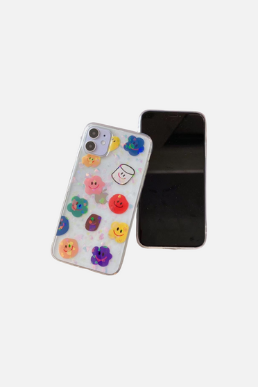 Cartoon Smiley Candy Party iPhone Case