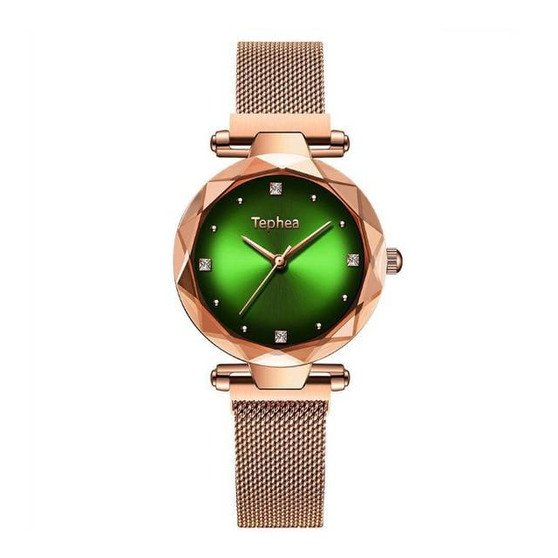 Luxury Women Stainless Steel Quartz Watches Fashion Diamond Ladies Starry Sky Magnet Watch Waterproof Female Wristwatch