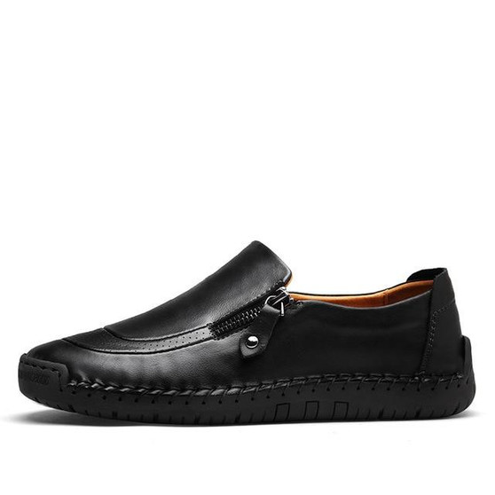 Classic Comfortable Men Casual Shoes Loafers Men Shoes Quality Split Leather Shoes Men Flats Hot Sale Moccasins Shoes Plus Size