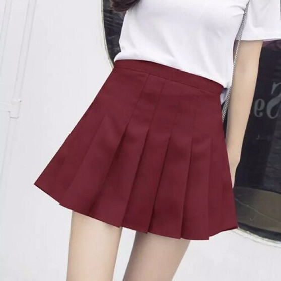 Fashion Summer high waist pleated Mini Skirts Short Under it