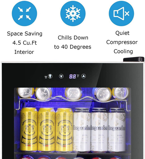 Antarctic Star Beverage Refrigerator Cooler-120 Can Mini