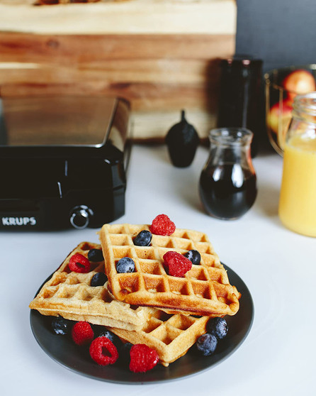 KRUPS Belgian Waffle Maker, Waffle Maker with Removable Plates