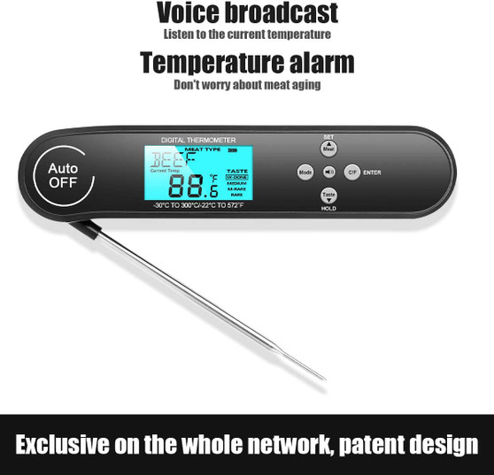 Nycetek Digital Instant Read Meat Thermometer for Grilling Best Waterproof