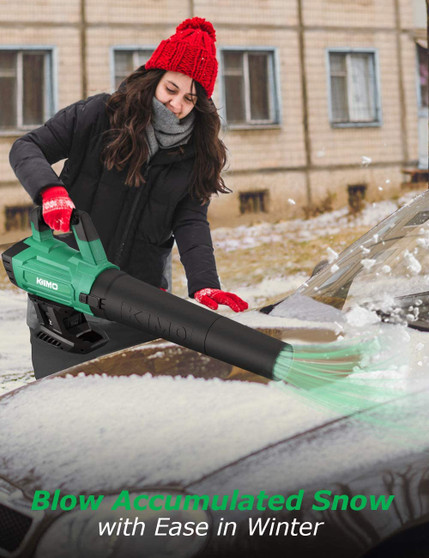 Cordless Leaf Blower,4.0Ah Battery, for Sweeping Snow/Blowing Wet Leaf.