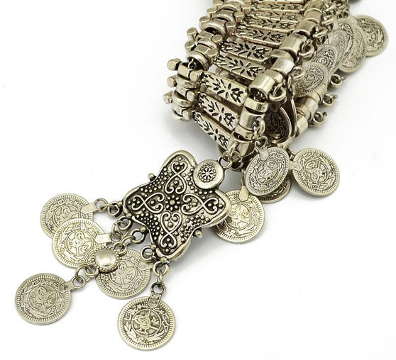 Gypsy Soul Tribal Vintage Coins Necklace