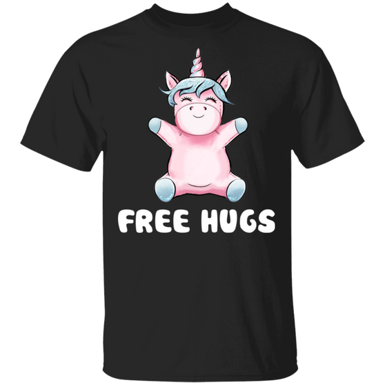 Free Hugs Unicorn Shirt For Girls Best Unicorn Gifts