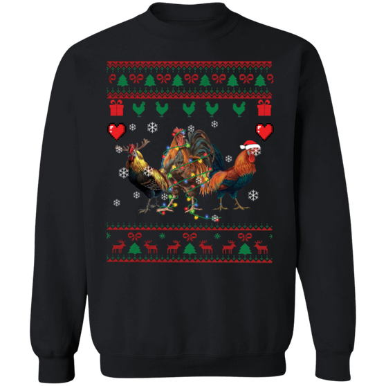Chicken Merry Christmas Sweatshirt Chicken Christmas Sweatshirt Best Xmas Gift 2020