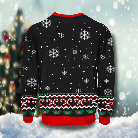 Turtle Christmas Tree Sweatshirt Snow Falling Ugly Christmas Sweater Winter Gift For Friend