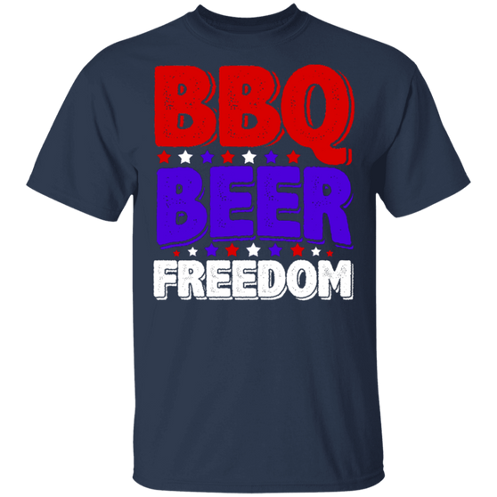 BBQ Beer Freedom Shirt Fourth Of July Gift Shirt For Woman Men Gift For Friends