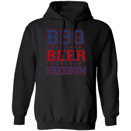 BBQ Beer Freedom Hoodie Gift For Grill Lovers Beer Drinkers Related Present