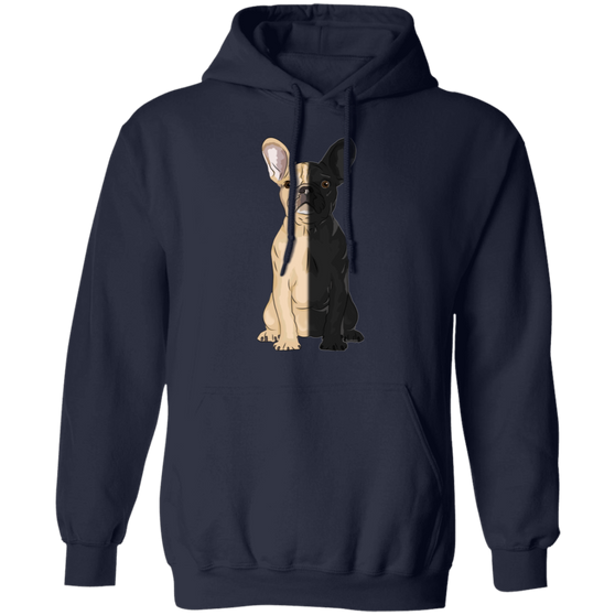 French Bulldog Half Face French Bulldog Hoodie Lovely Sweatshirts