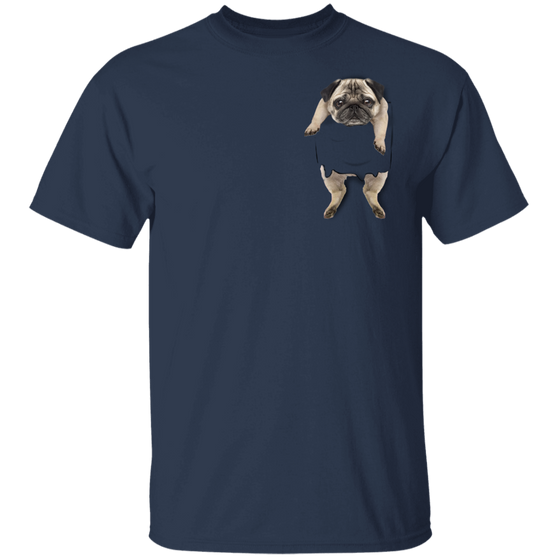 Pug Shirts Inside Pocket Lovely Pug Clothes