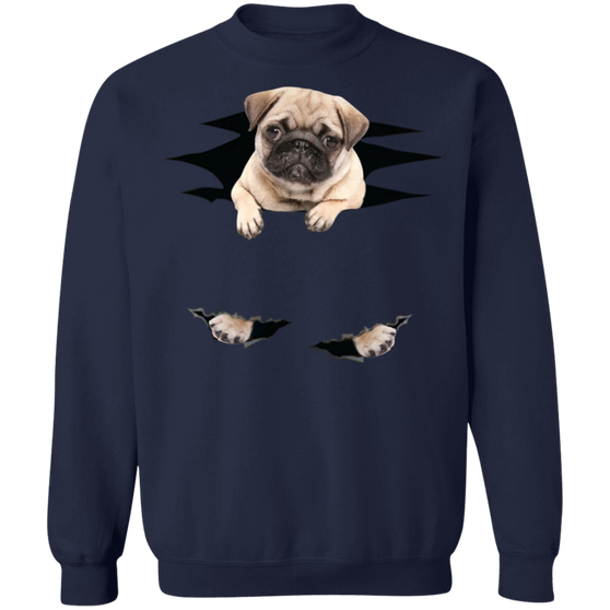 Lovely 3D Pug Printing inside Men and Women Sweater Winter Fashion Sweatshirt