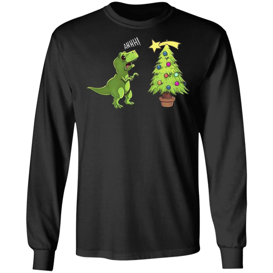 Funny T Rex Christmas Tree Sweatshirt Xmas Best Gifts For Friends
