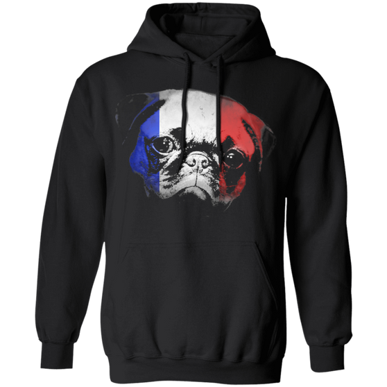 Pug France T-Shirt Gifts For Dog Owners Presents For Best Friends