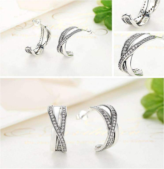 Luscious Hoop Earring for Women - Silver Jewellery - Buy Now!