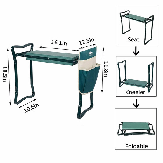 Ergonomic Garden Kneeler and Seat