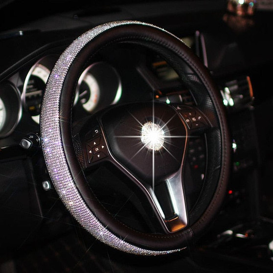 Rhinestone Steering Wheel Cover