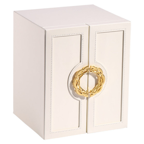 Leather Casement Jewelry Storage Box