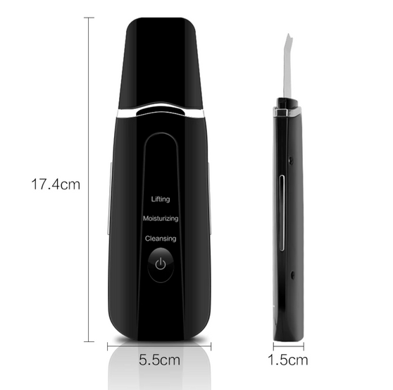 Professional Ultrasonic Face Cleaning Skin Scrubber Deep Cleanser Blackhead Machine Remove Dirt Reduce Wrinkles Facial Whitening Lifting Tool