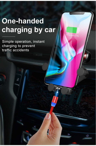 3A Fast Charging Magnetic USB Cable Type C Micro Cable LED Nylon Braided Type-C Magnet Charger For Iphone XS 7 Samsung 1M