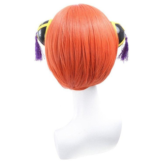 Gintama Kagura Cosplay wig 30CM Orange