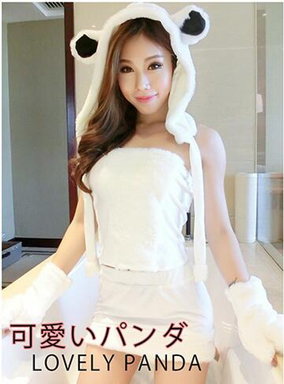 Hot  Sexy rabbit panda cosplay Hintai