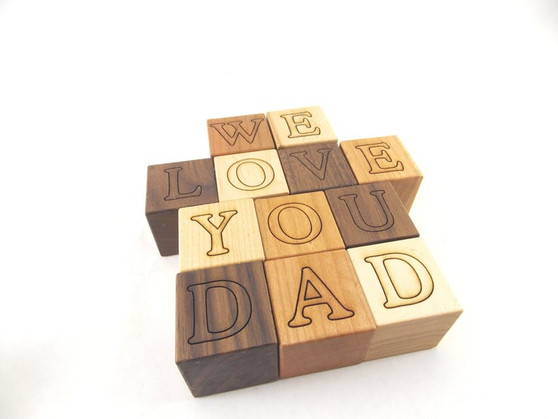 Personalized Wooden Blocks Kid Toys Wooden Toys