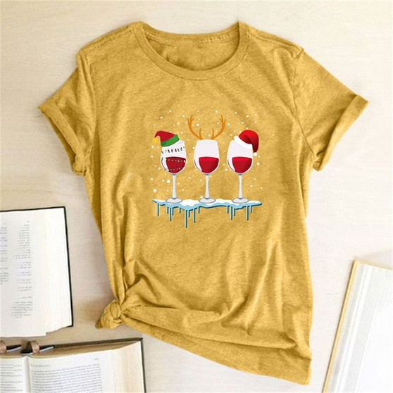 Funny Christmas Santa Claus Women T-Shirt